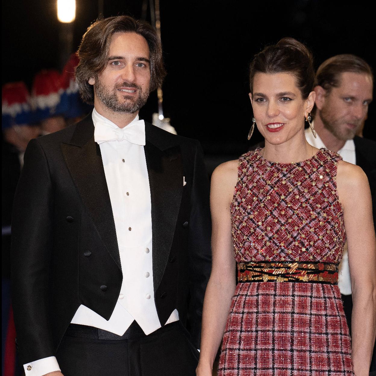 Carlota Casiraghi y su marido, Dimitri Rassam, en Mónaco este fin de semana.