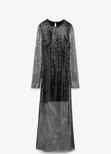 Imagen - Vestido con semitransparencias de Zara, 45,95€.