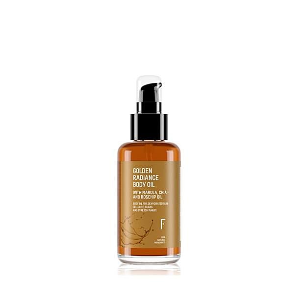 Aceite corporal Golden Radiance Body Oil de Freshly Cosmetics.