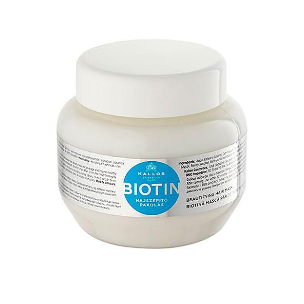 Mascarilla nutritiva con biotina de Kallos.