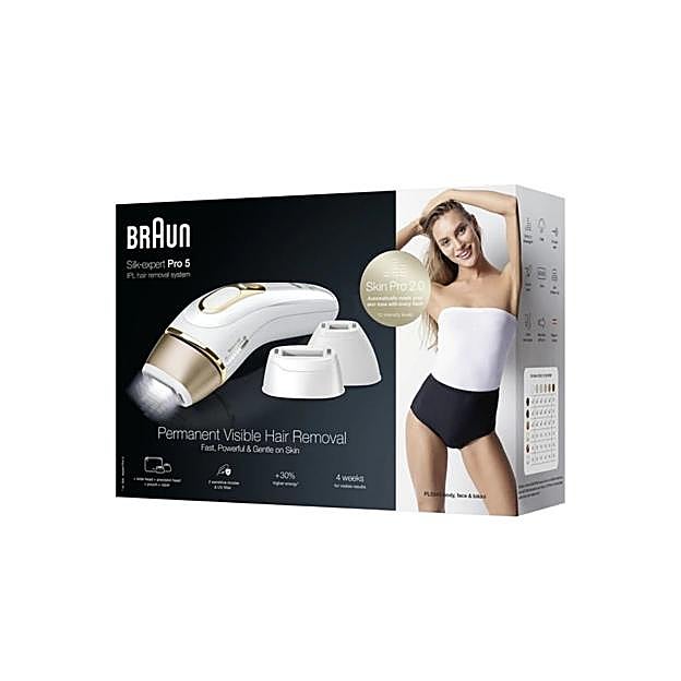 Depiladora con luz pulsada Silk-expert Pro 5 PL52430 de Braun.