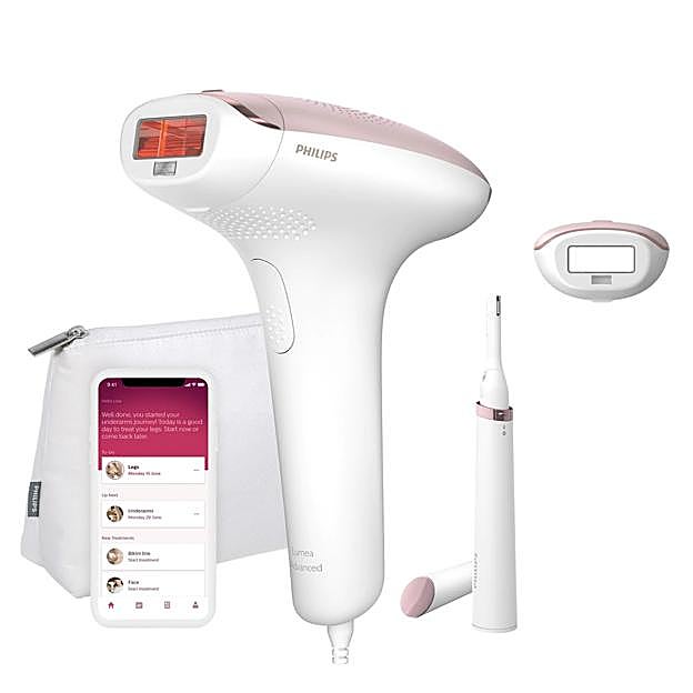 Depiladora con luz pulsada Philips Lumea Advanced.