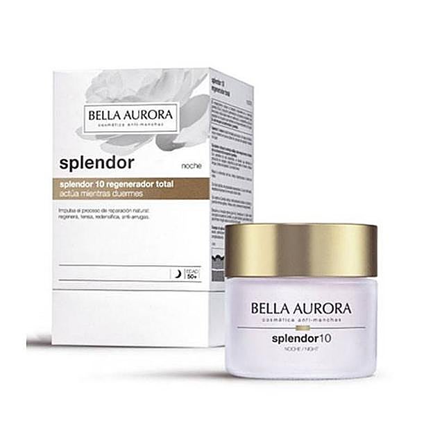 Crema de Noche Splendor Regenerador Total de Bella Aurora.