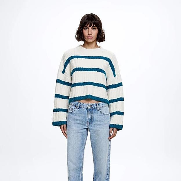 Jersey de punto con estampado de rayas de Parfois.
