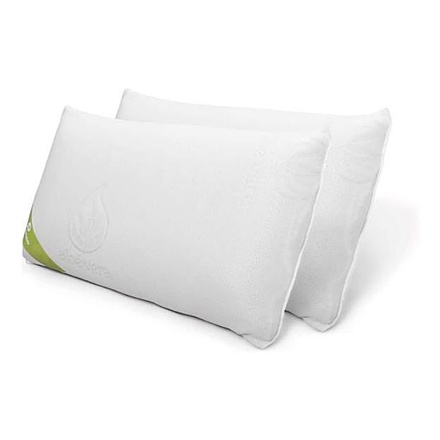 Pack 2 Almohadas Viscoelásticas Aloe Vera con Copos 100% Viscoelásticos.