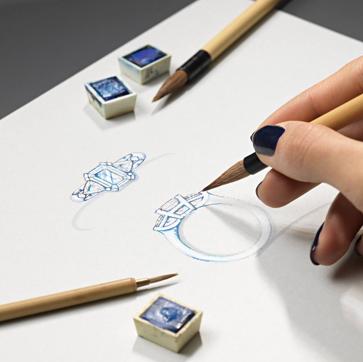 Imagen secundaria 1 - Sobre estas líneas, piezas de la colección Blue Carpet, con zafiros y diamantes blancos y amarillos.