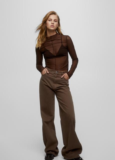 Imagen - Jeans wide leg de tiro alto de Pull&Bear, 25,99€.