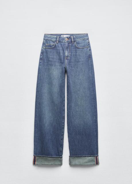 Imagen - Pantalón de tiro alto wide leg de Zara, 45,95€.