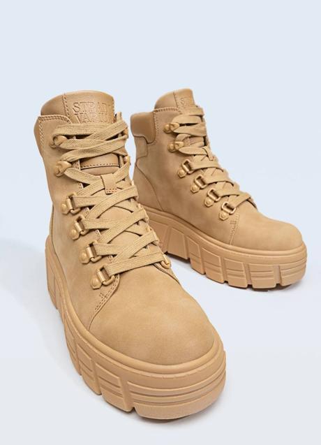 Imagen - Botas de montaña efecto piel en camel