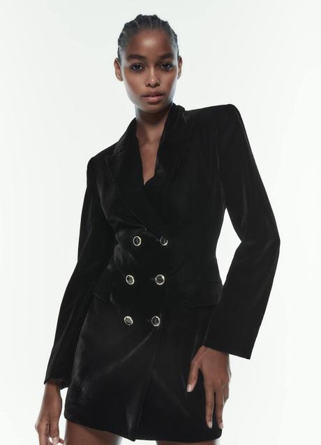 Imagen - Vestido blazer de terciopelo
