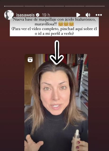 Imagen - La influencer Isabel Llanos en su Instagram.