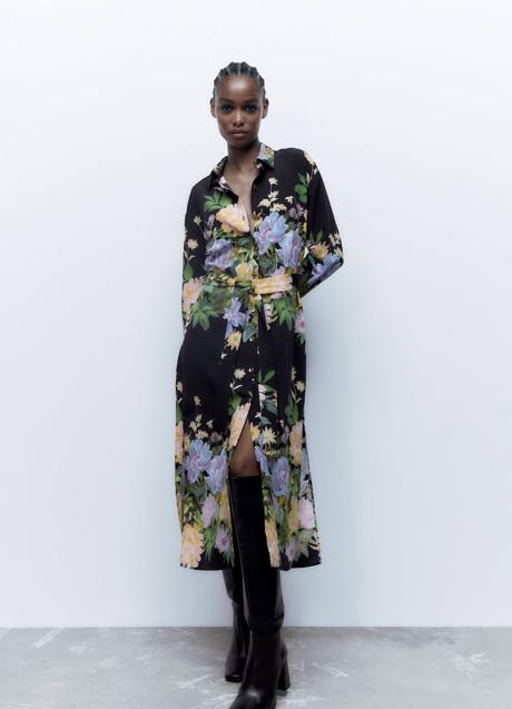 Imagen - Vestido midi con floral print