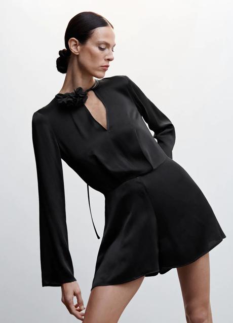 Imagen - Mono corto satinado de Mango, 49,99€.