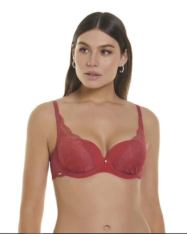 Sujetador rojo combinado de Selmark (49,95 euros).  Cómpralo aquí