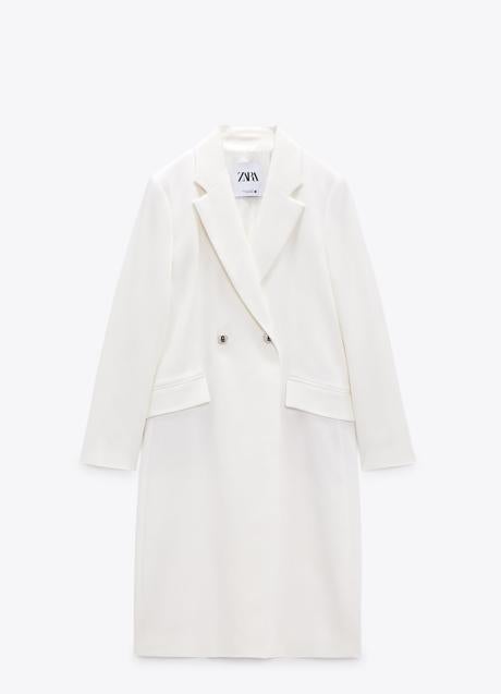 Imagen - Abrigo blanco de Zara. Foto: Zara