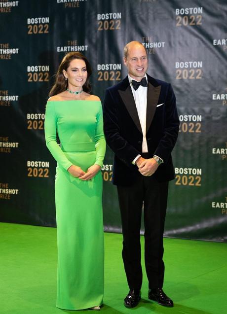 Imagen - Kate Middleton, con el ya icónico vestido verde de alquiler, acompañó el príncipe Guillermo en la entrega de los Premios Earthshot, en Boston. (Foto: @PRINCEANDPRINCESSOFWALES)