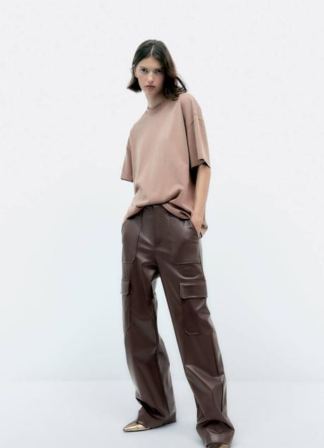 Imagen - Pantalón cargo efecto piel