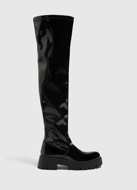 Imagen - Botas XL efecto charol negro