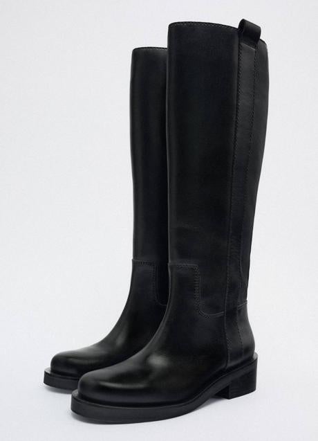 Imagen - Botas altas planas color negro