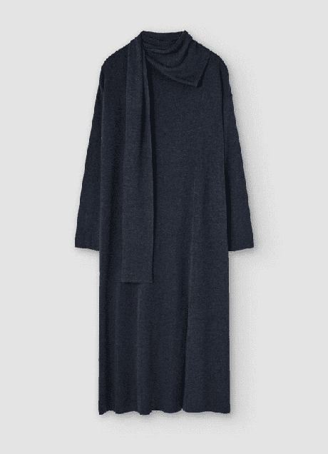 Imagen - El vestido gris de Adolfo Domínguez de la reina Letizia.