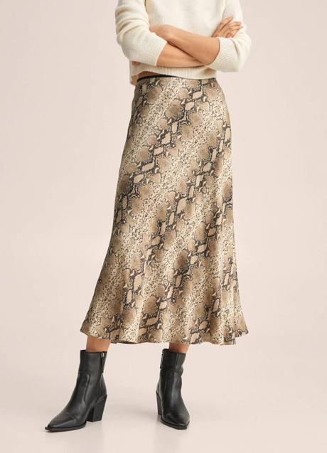 Imagen - Falda midi en animal print