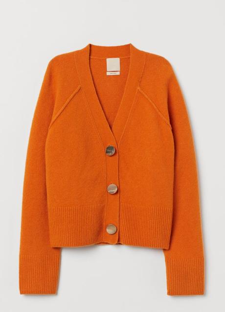 Imagen - Cárdigan de punto en naranja de H&M. Foto: H&M.