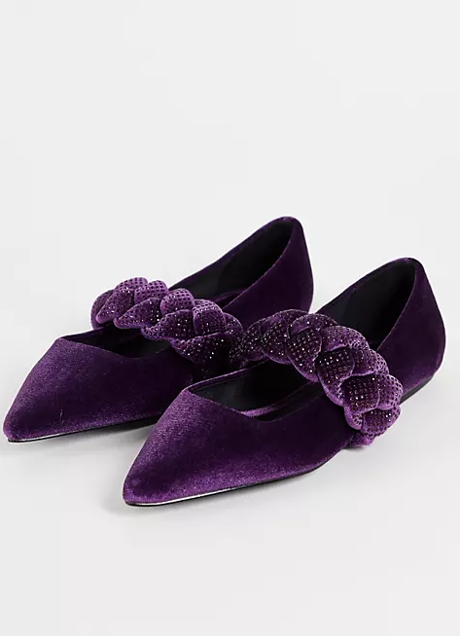 Imagen - Bailarinas moradas de Asos, 18,15€.