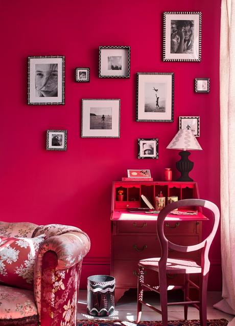 Imagen - Habitación pintada en Magenta/@anniesloanhome