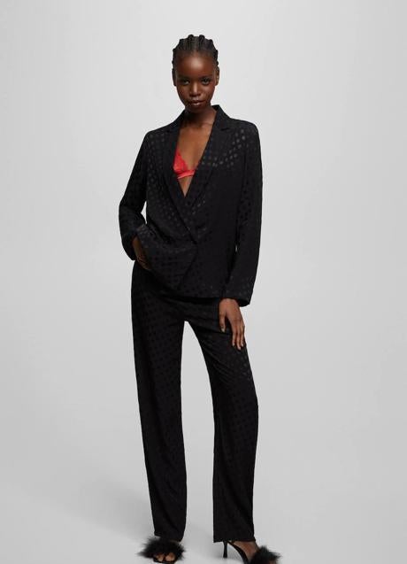 Imagen - Traje satinado color negro