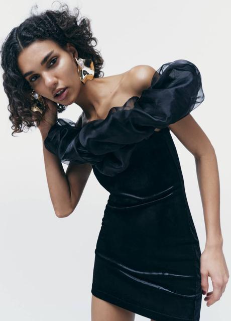 Imagen - Vestido de terciopelo con organza