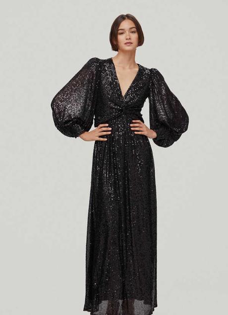 Imagen - vestido de lentejuelas largo en negro de Pedro del Hierro con TFP by Tamara Falcó. Foto: Pedro del Hierro.