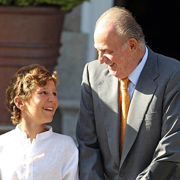 Froilán y su abuelo, Juan Carlos I.