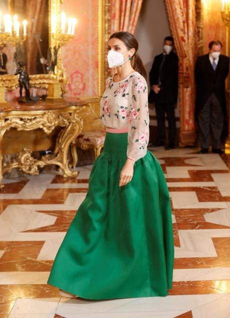 Imagen - La reina Letizia con un vestido de doña Sofía. / GTRES