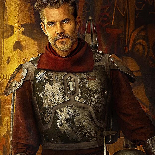 Timothy Olyphant, que vuelve a retomar su papel de Raylan Givens, en una imagen promocional de The Mandalorian. 