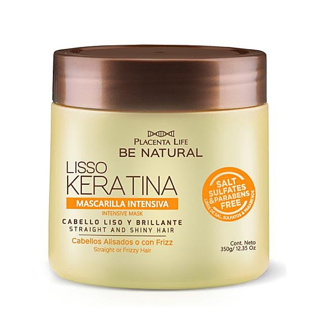 Mascarilla intensiva Lisso Keratina de Be Natural.