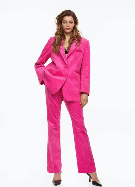 Imagen - Traje de pana color rosa