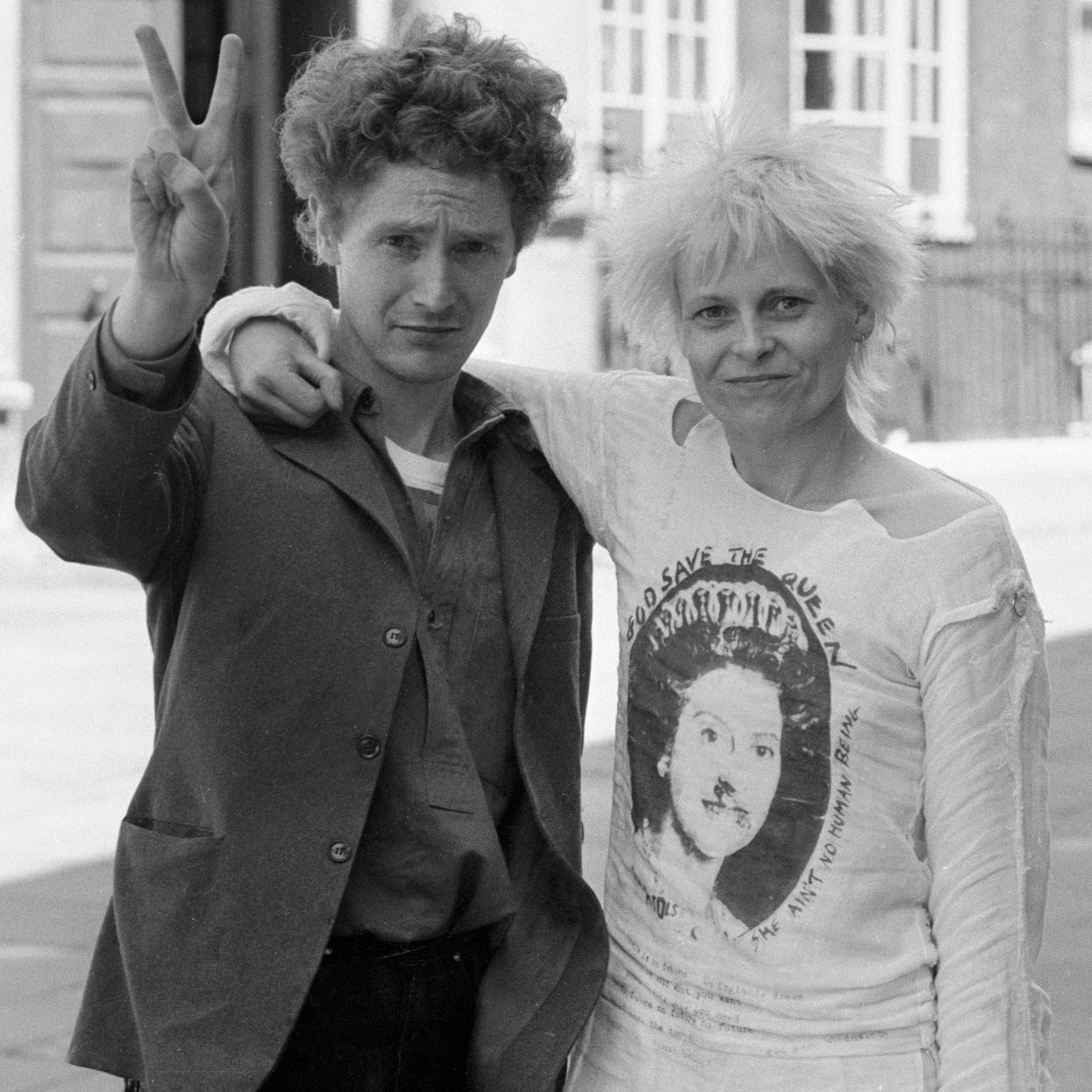 Vivienne Westwood y Malcolm McLaren en Londres en los años 70.