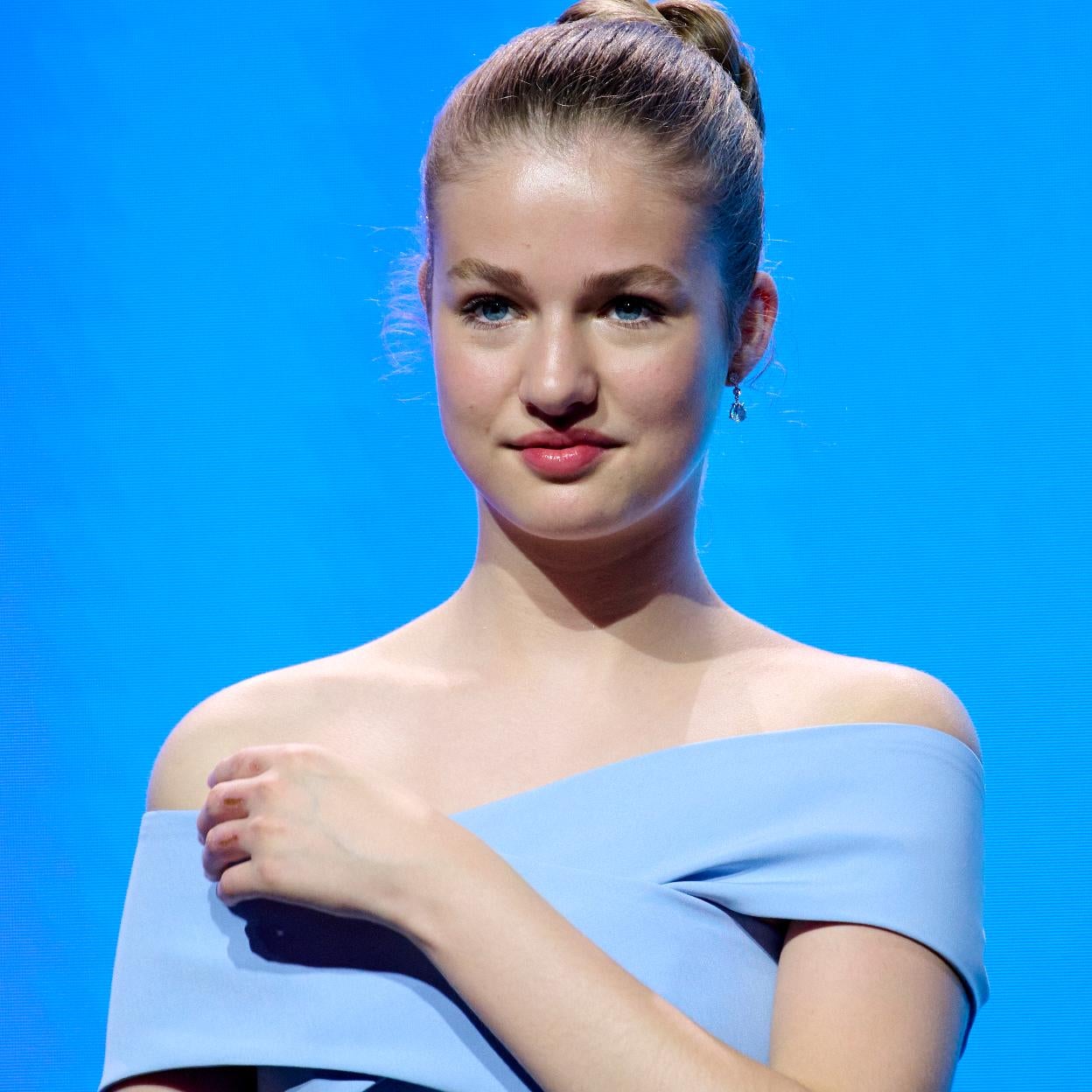 La princesa Leonor, durante la entrega de los Premios Princesa de Girona 2022. 
