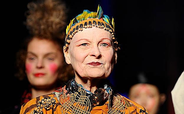 Vivienne Westwood en un desfile de su marca homónima.