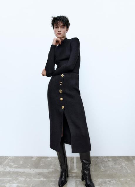 Imagen - Falda midi de Zara, 49,95€.