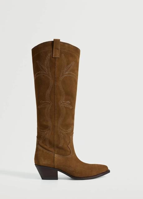 Imagen - Botas altas con serraje de Mango Outlet. Foto: Mango.