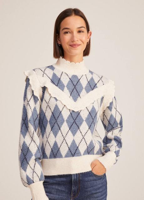 Imagen - Jersey de rombos romántico