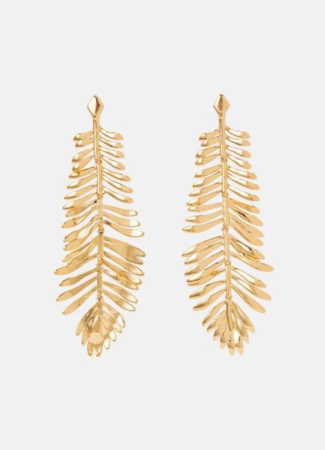 Imagen - Pendientes de hojas en dorado de El Corte Inglés. Foto: El Corte Inglés.