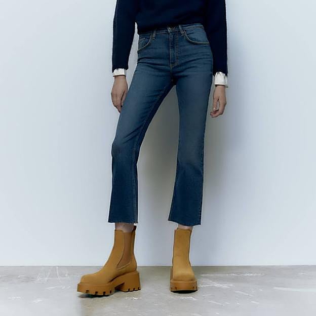 Botines chelsea de serraje