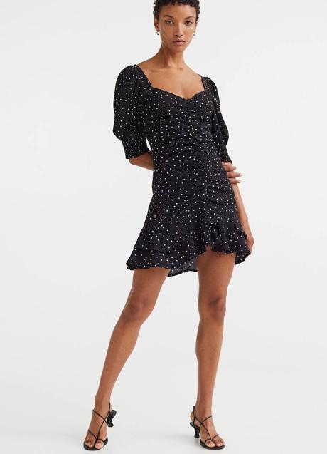 Imagen - Vestido mini de lunares con volantes