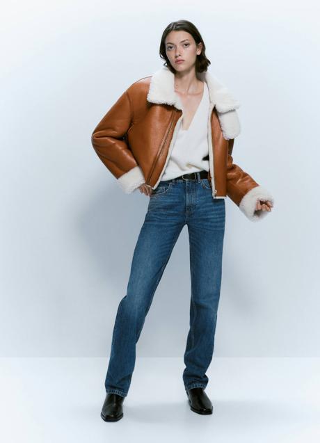 Imagen - Chaqueta de doble faz en tejido de piel