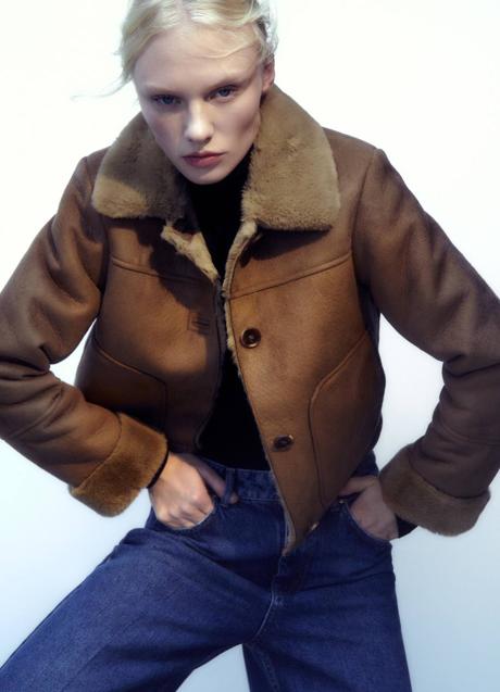 Imagen - Chaqueta de doble faz con tejido efecto ante