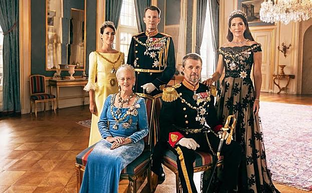 El último retrato oficial en el que han coincidido la princesa Marie y la princesa Mary.