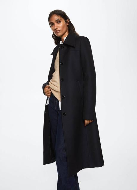 Imagen - Abrigo largo azul marino