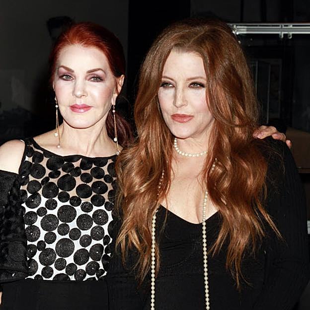 Priscilla Presley y su hija, Lisa Marie Presley.